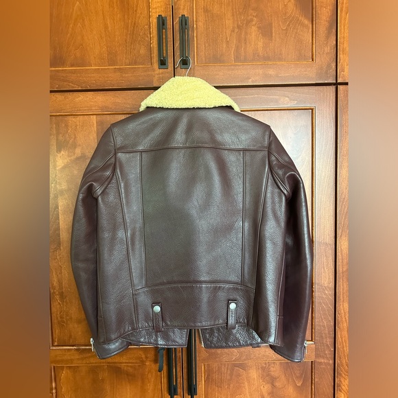 Coach 1941 Calf leather Moto jacket with Shearling - Picture 4 of 13